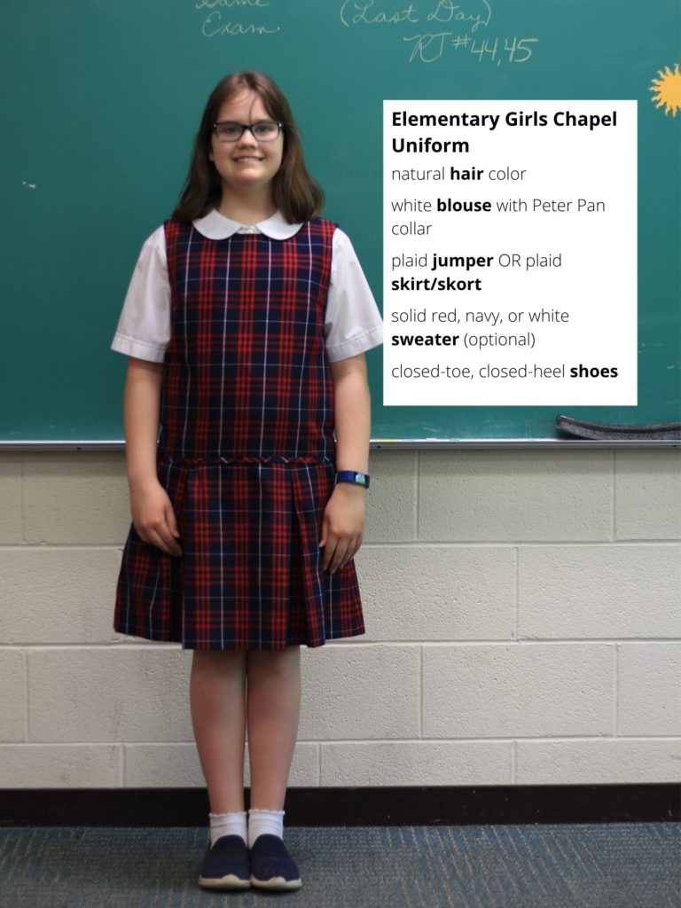 Elementary Girls Chapel Uniform