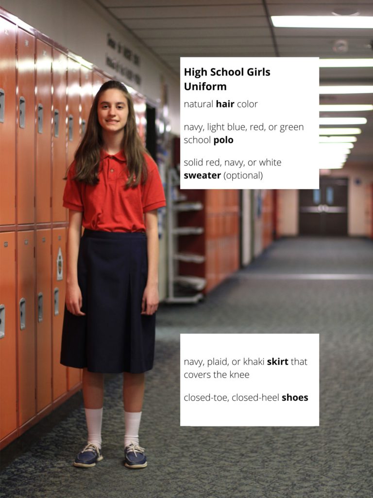 High School Girls Uniform